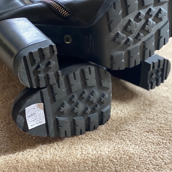 Roberto Festa High Black Leather Boots size 9 - Picture 7 of 8